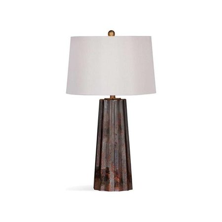 BASSETT MIROR CO INC Bassett Mirror L3337TEC Caleb Table Lamp; Copper Mercury Glass L3337TEC